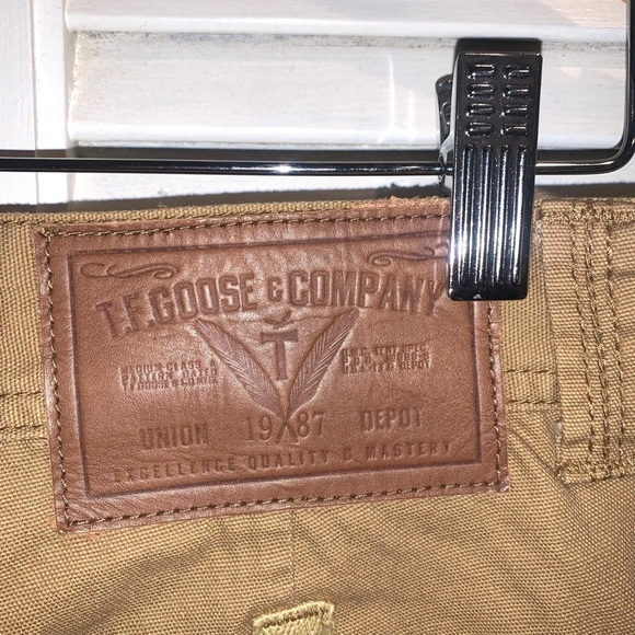 Triple Fat Goose tan Men’s Cargo Utility Pants size 32X32 - Picture 10 of 13